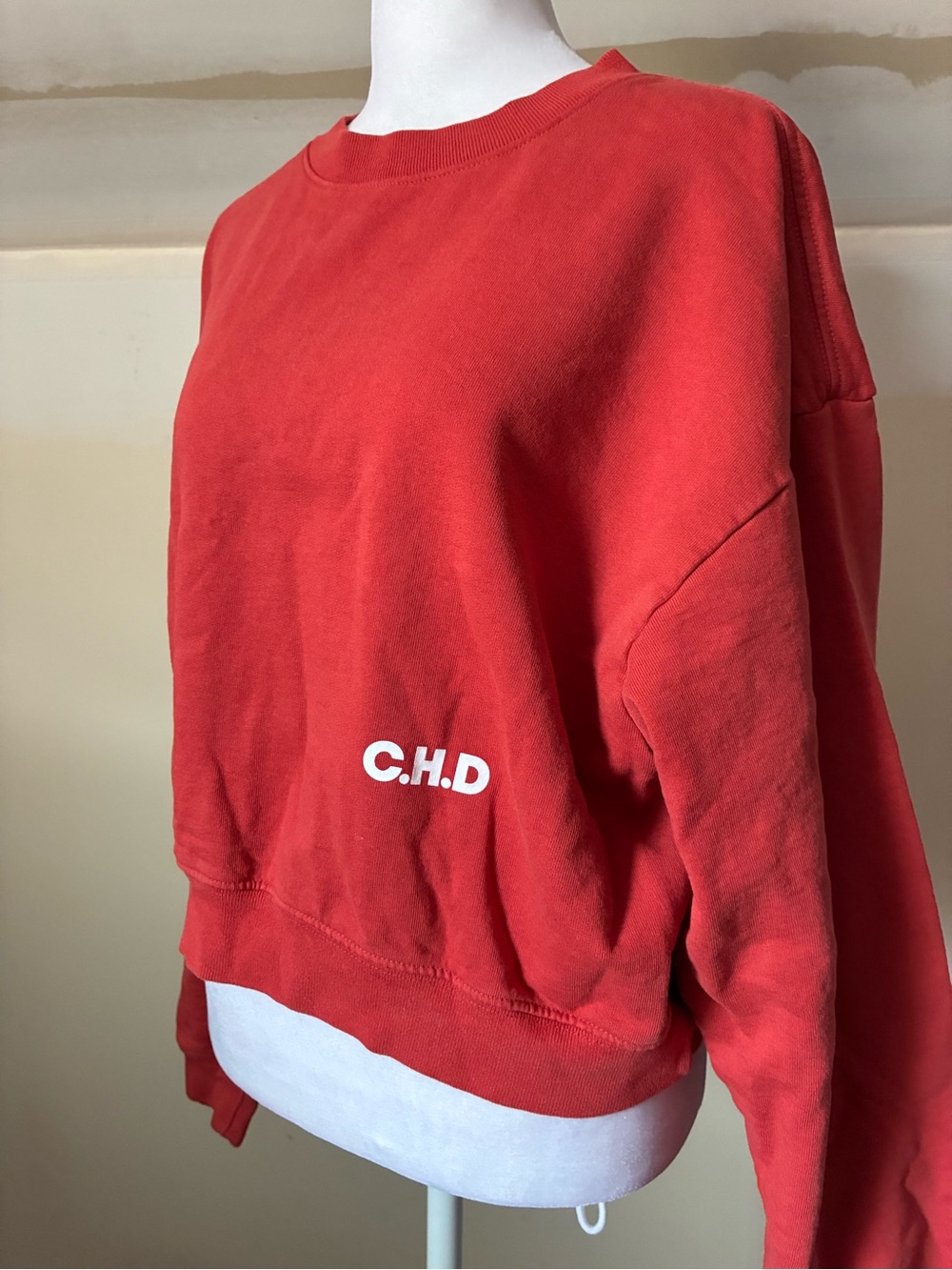 Call Her Daddy Alex Cooper Tour Oversized Cropped Red Graphic Crewneck - Picture 5 of 6